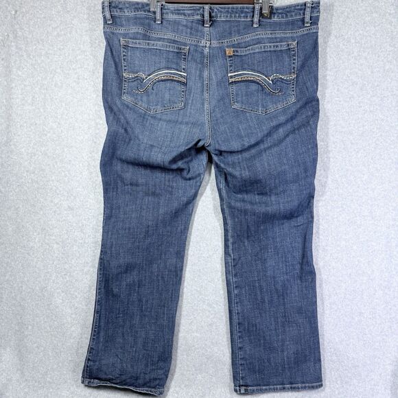 Aura by Wrangler Jeans Womens 22 (Fits 44x30) Blue - Picture 2 of 11